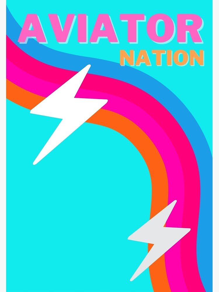 Aviator Nation" Metal Print for Sale by preppy-designzz | Redbubble